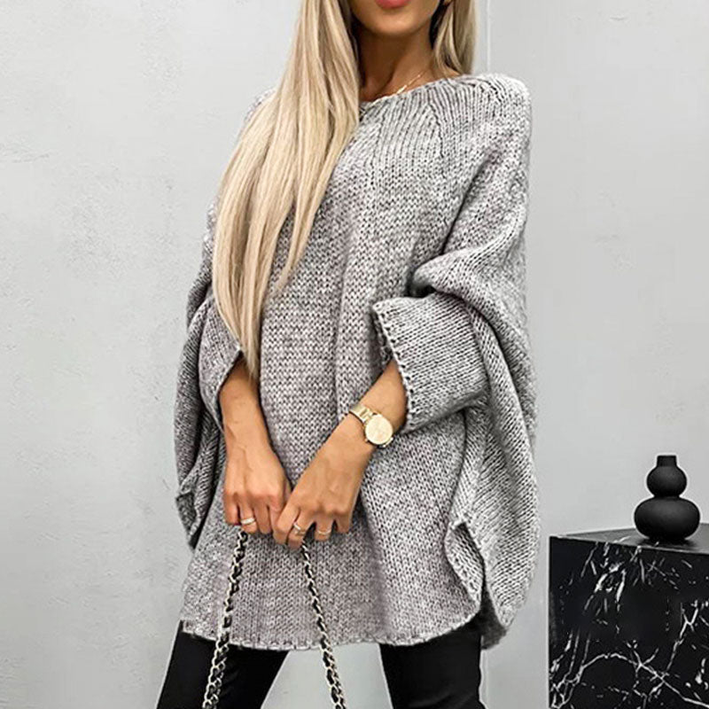 🌟Best Gift🎁 Women's Elegant Knitted Cape Sweater
