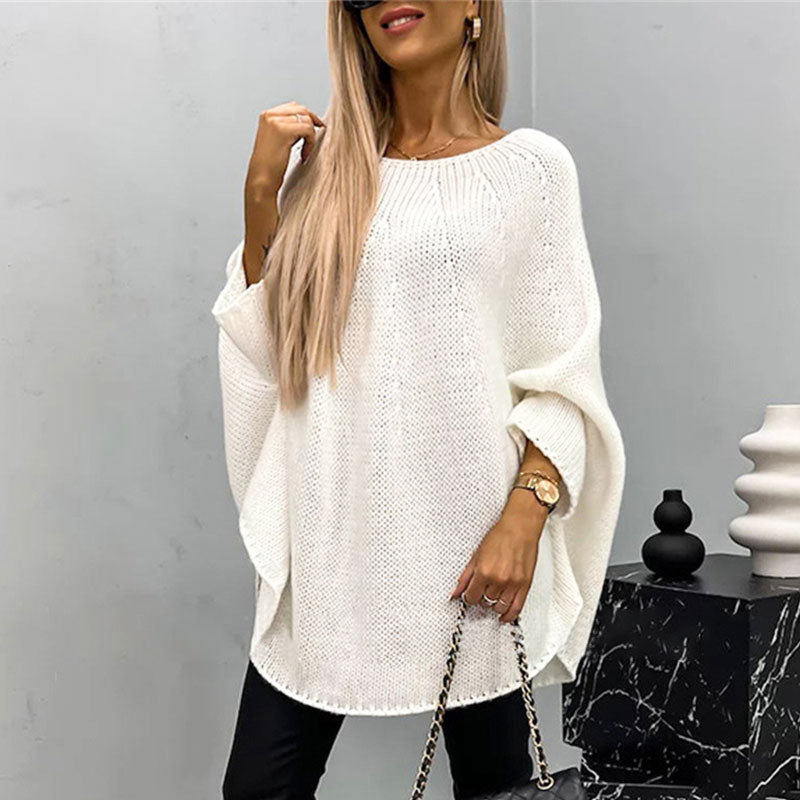 🌟Best Gift🎁 Women's Elegant Knitted Cape Sweater
