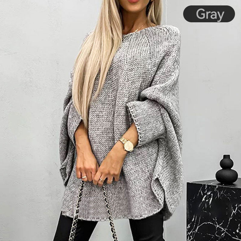 🌟Best Gift🎁 Women's Elegant Knitted Cape Sweater